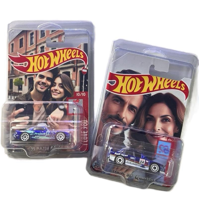 Custom Made Diecast 1:64 + Protector Case Hot wheels for any occasion