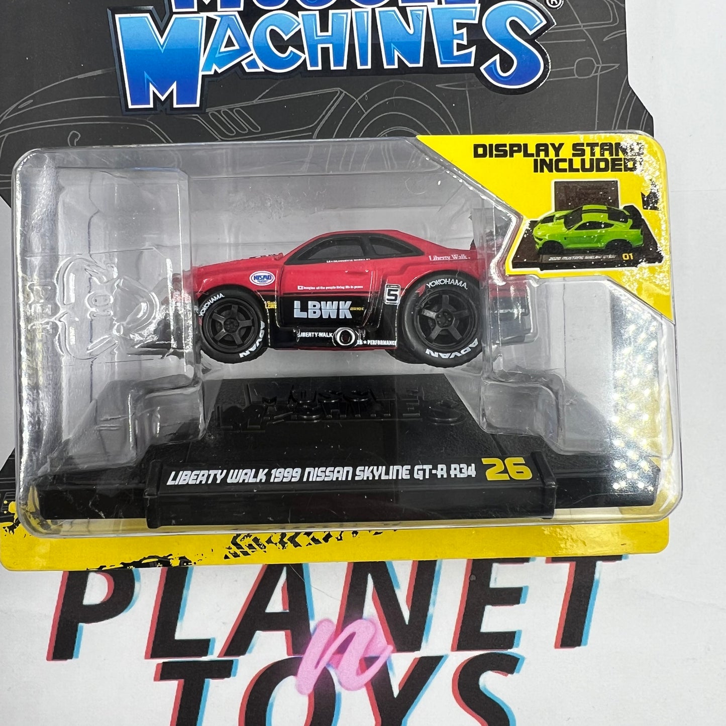 Maisto 1:64 Muscle Machines - Liberty Walk 1999 Nissan GT-R R34- Red #26