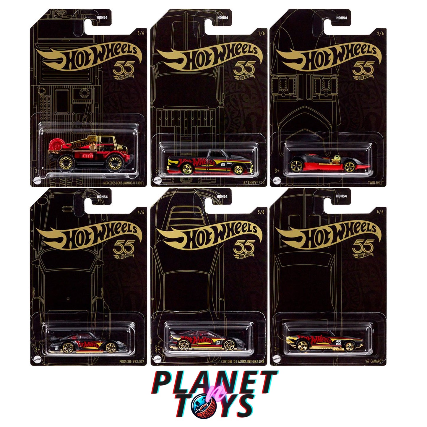 Hot Wheels 55th Anniversary Pearl and Chrome