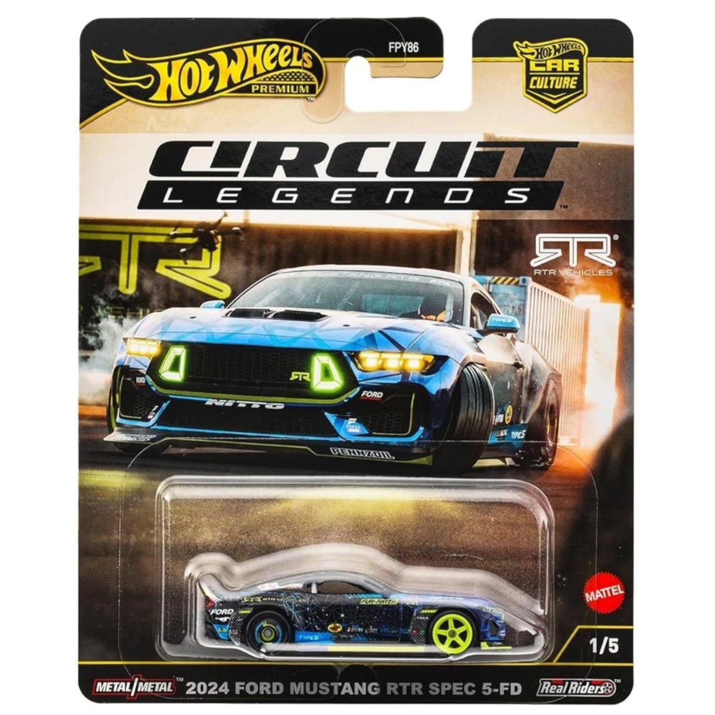 Hot Wheels Premium Circuit Legends 2025 Set 5/5 (Ferrari,Porsche,Ford Mustang,Subaru)