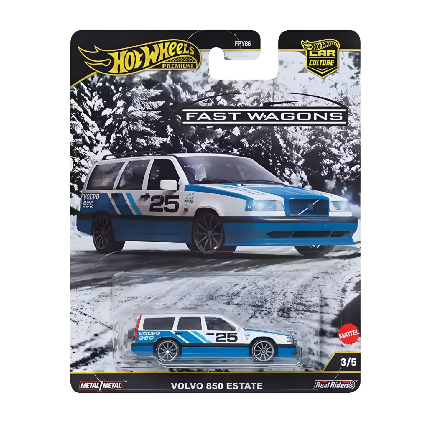 Hot Wheels Premium 2025 Car Culture J Case Fast Wagons 5/5 Cars Set