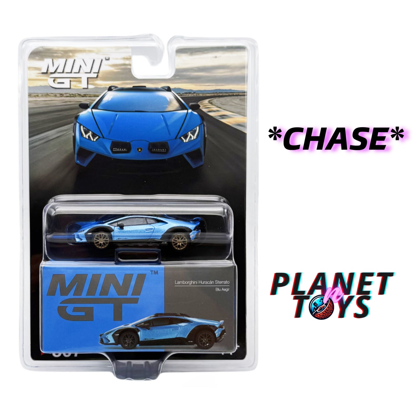 Mini GT 1:64 Lamborghini Huracán Sterrato Blue Aegir #807