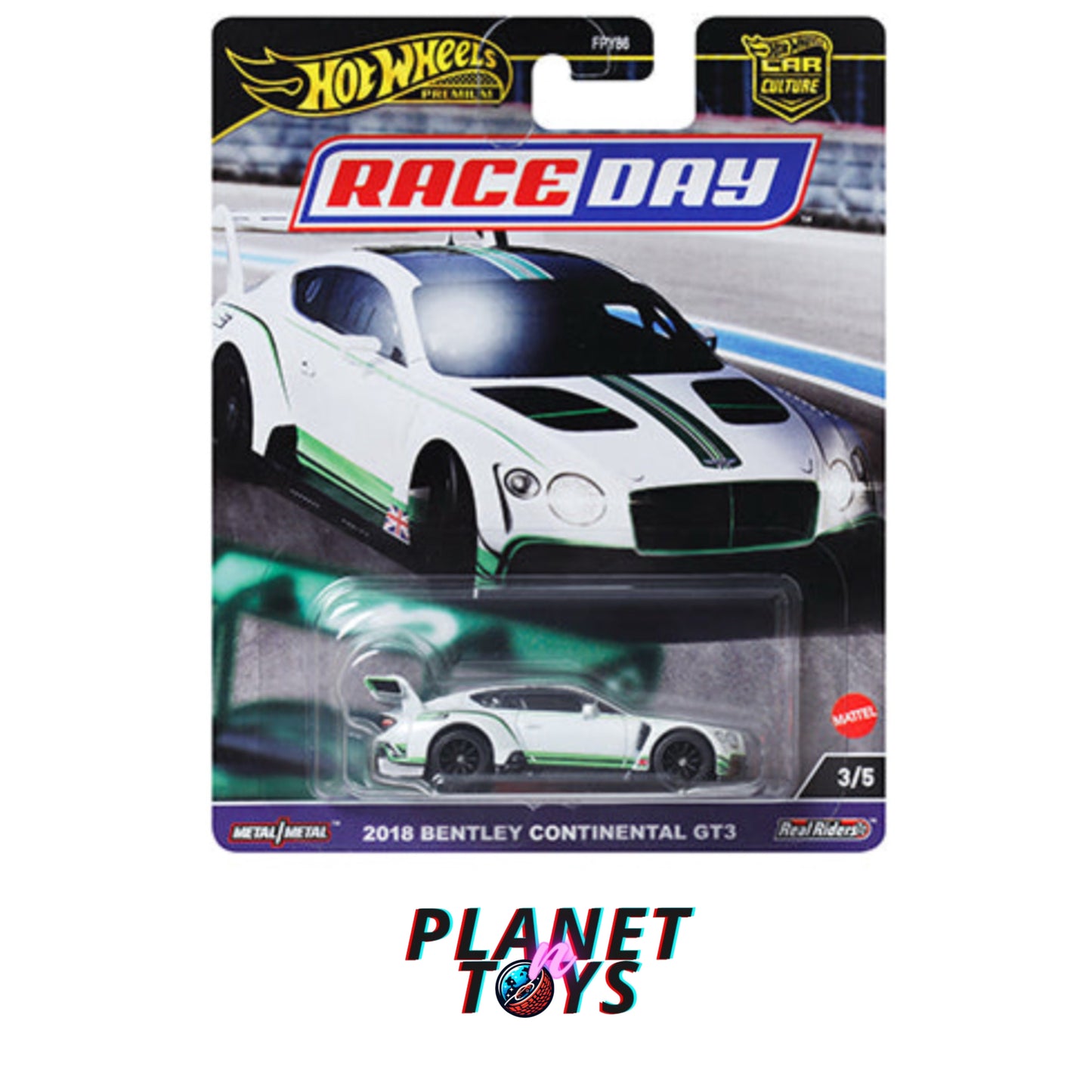 Hot Wheels Premium Race Day 2024 (Porsche, Corvette, Bentley, Nissan, BMW) Set 5/5