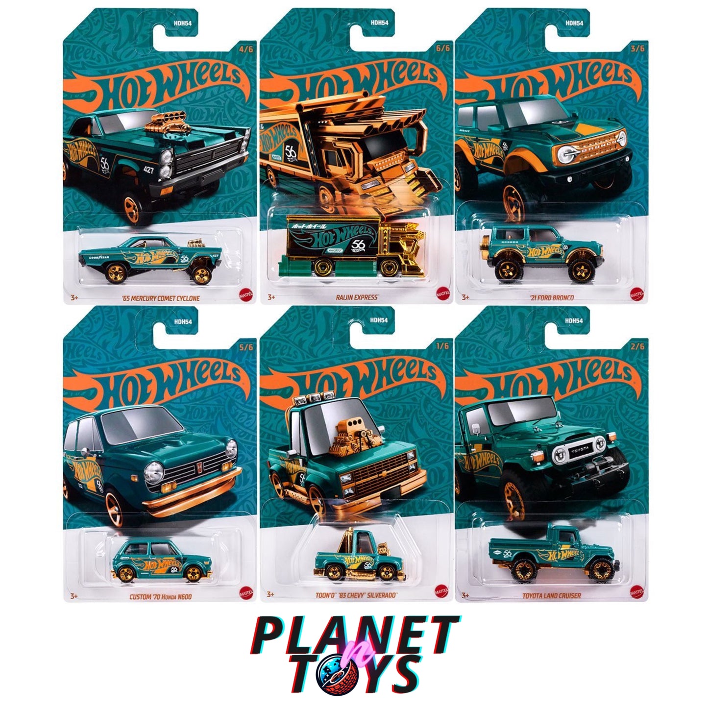 Hot Wheels 56th Anniversary Mix 1 and Mix 2