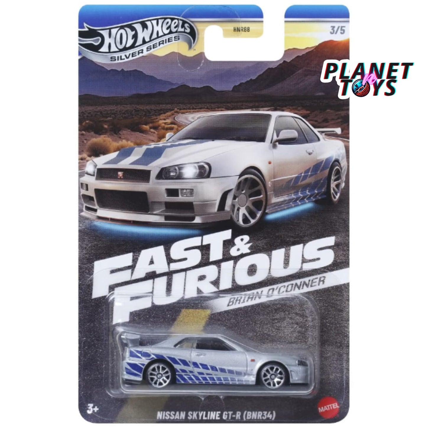 Hot Wheels Fast and Furious Brian o’Conner Silver Series (Mitsubishi, Toyota, Ford, Nissan)