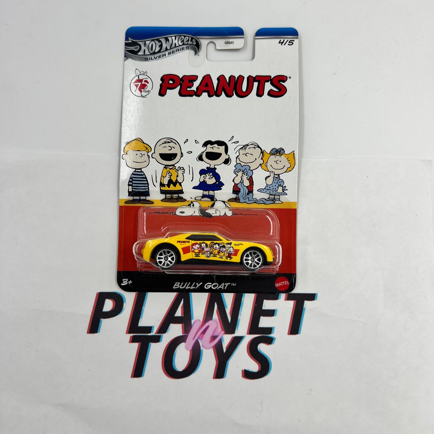 Hot Wheels Peanuts Silver Series Diecast Collectible scale 1:64 Set 5/5