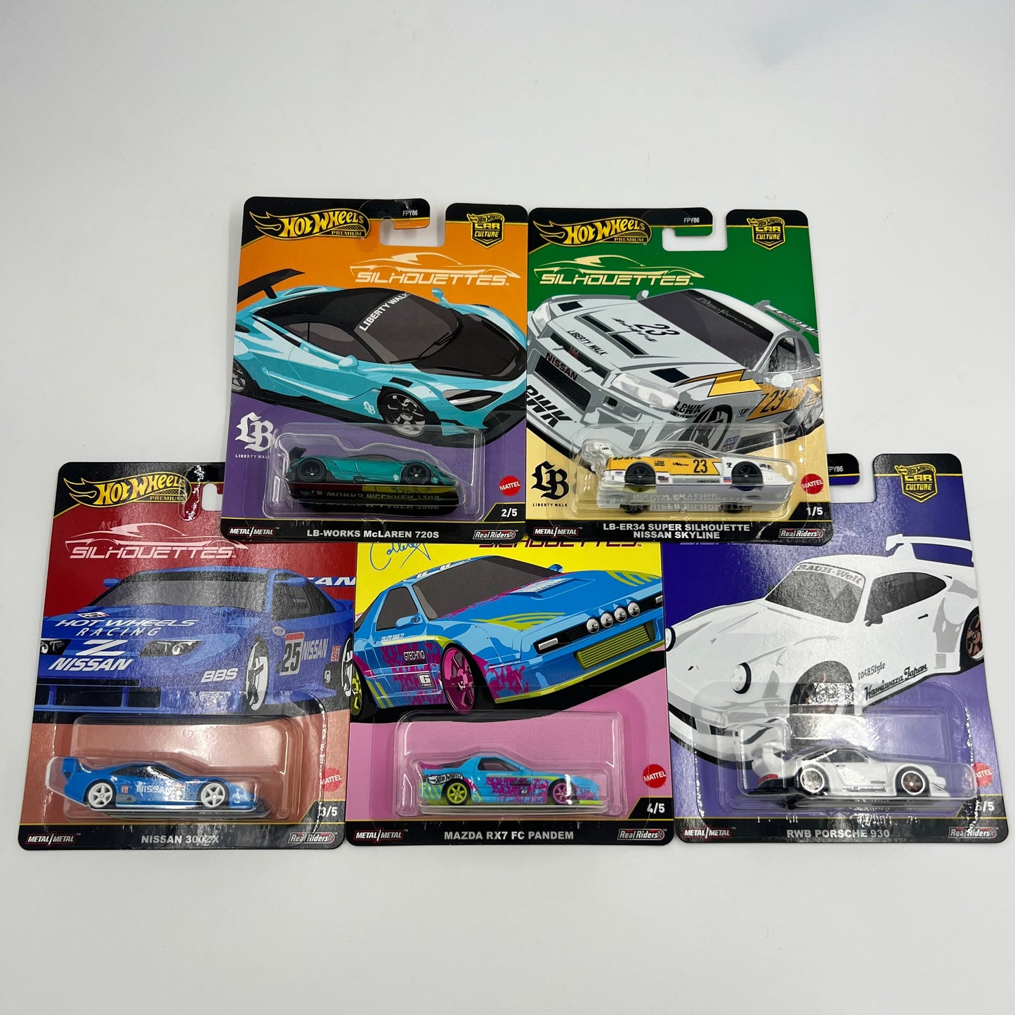 Hot Wheels Premium Silhouettes Series Car Culture 2025 Set 5/5
