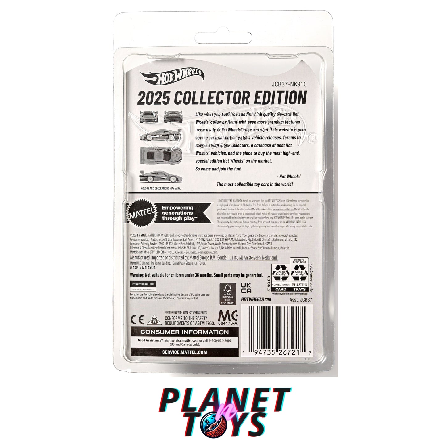 Hot Wheels Porsche 935 Legends Tour 2025 Edition Bundle + Wallet