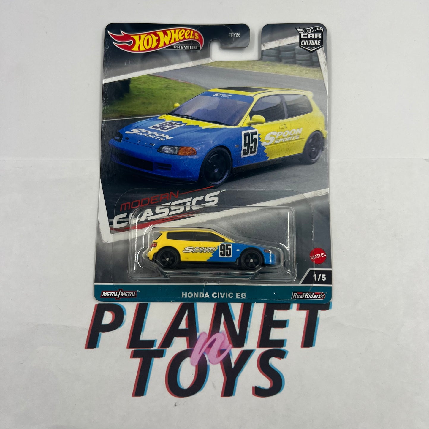 Hot Wheels Premium Modern Classics Car Culture 2023 (Honda, Toyota, Fiat, Volkswagen, Mazda) Set 5/5