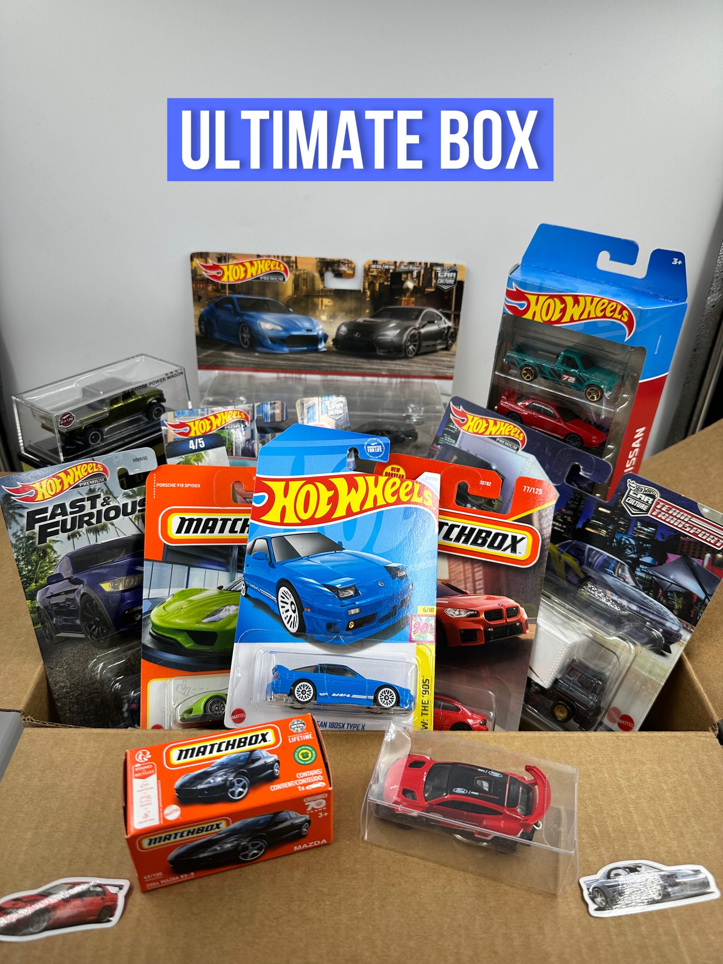 Planet n Toys Diecast Box 1:64 Assorted Collectible Hotwheels/Matchbox