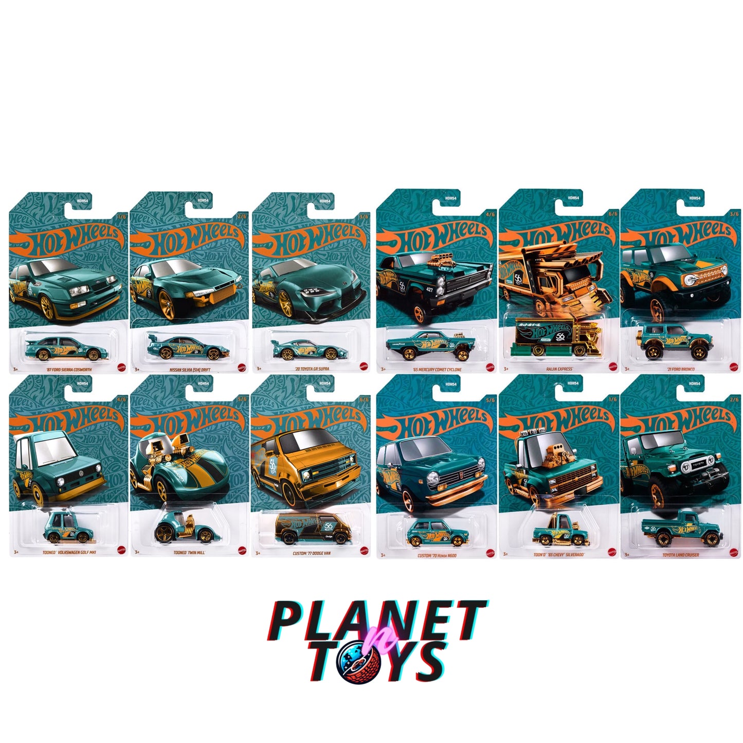 Hot Wheels 56th Anniversary Mix 1 and Mix 2