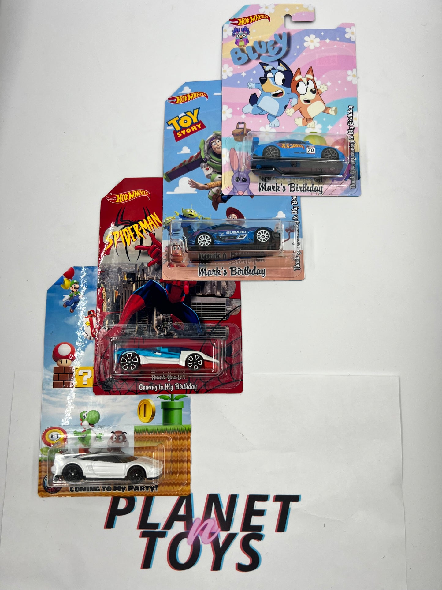 Custom Hot Wheels Assorted for Any Occasion / Birthdays / Party / Souvenirs
