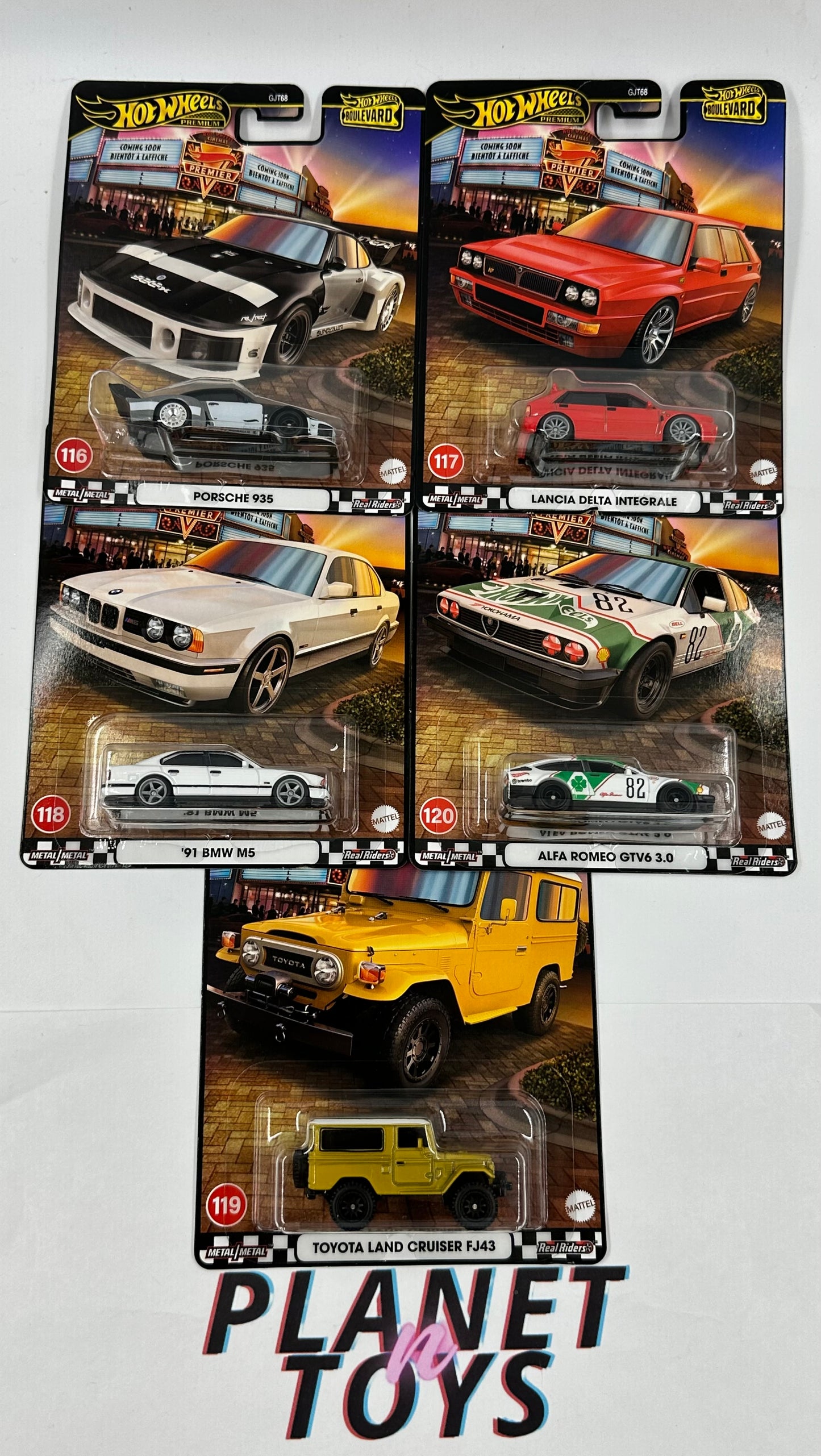 Hot Wheels Premium Boulevard 2025 Mix 1 #116-120 * Set of 5 * DIECAST CAR - SCALE 1:64
