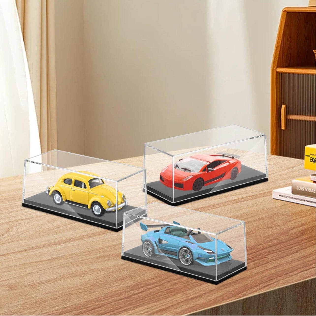 Clear Model Car Case Display Organizer Storage for 1/64