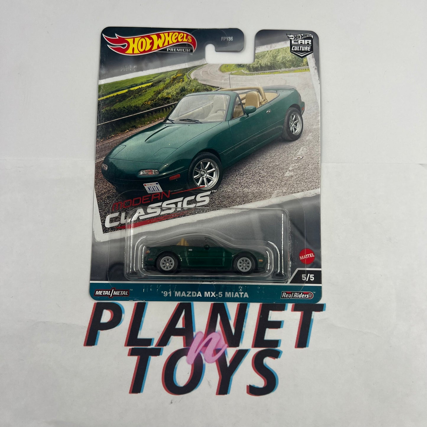 Hot Wheels Premium Modern Classics Car Culture 2023 (Honda, Toyota, Fiat, Volkswagen, Mazda) Set 5/5