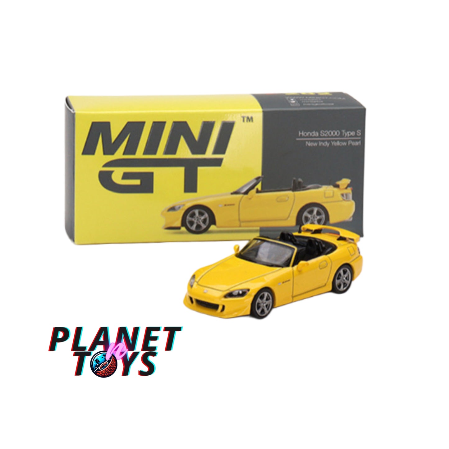 Mini GT Honda S2000 Type S New Indy Yellow Pearl