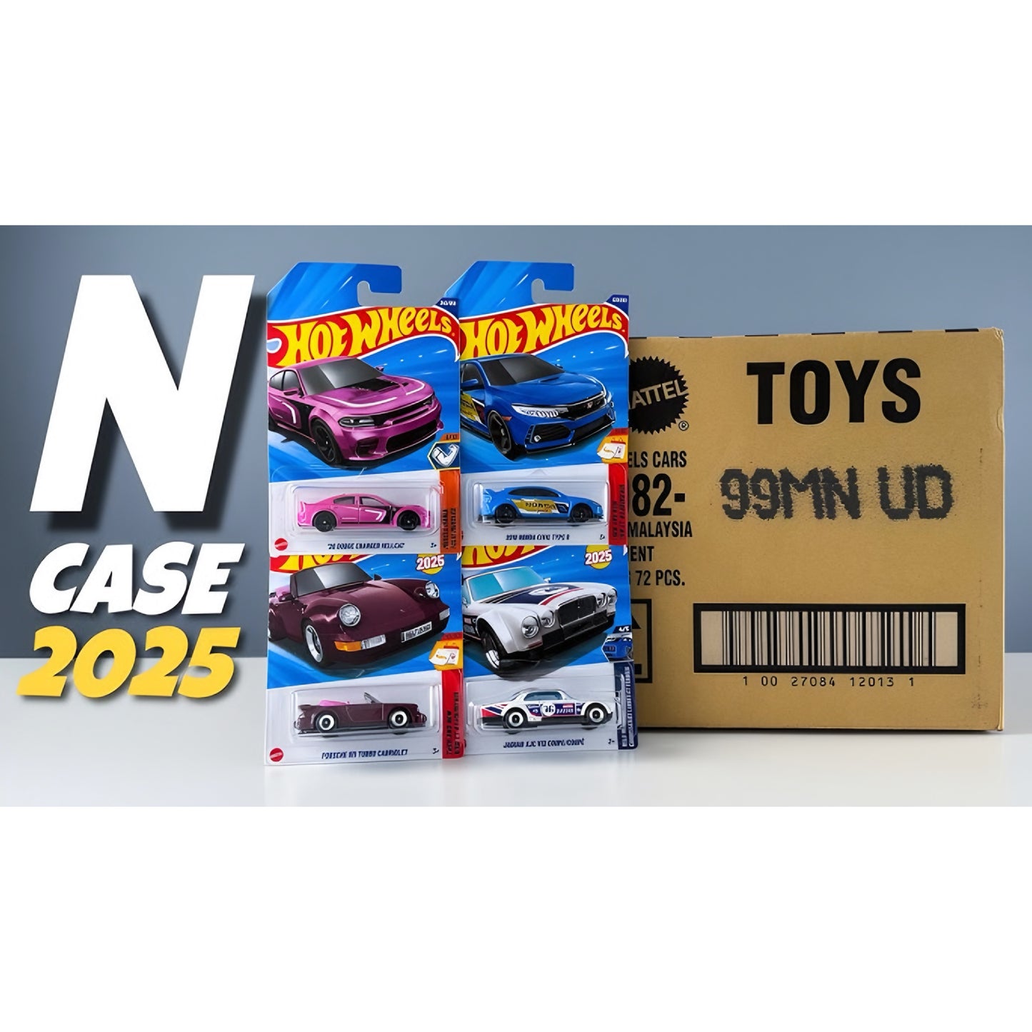 Hot Wheels Basic 2025 N Case 72 Pcs - Factory Sealed Case