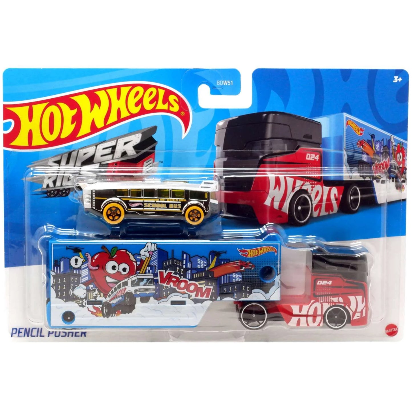 Hot Wheels Track Fleet/Super Rigs 1:64 Assorted Diecast Cars
