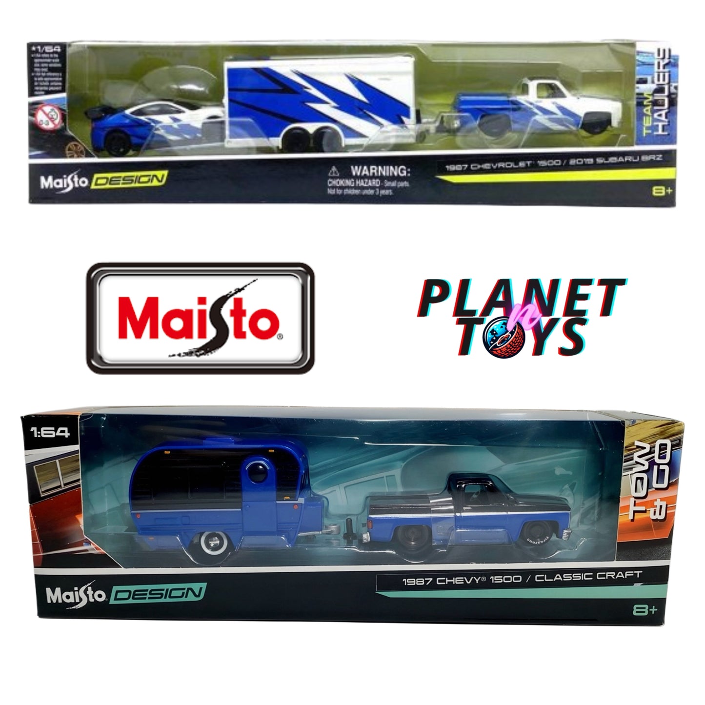 Maisto Design 1:64 Tow & Go/ Team Hauler