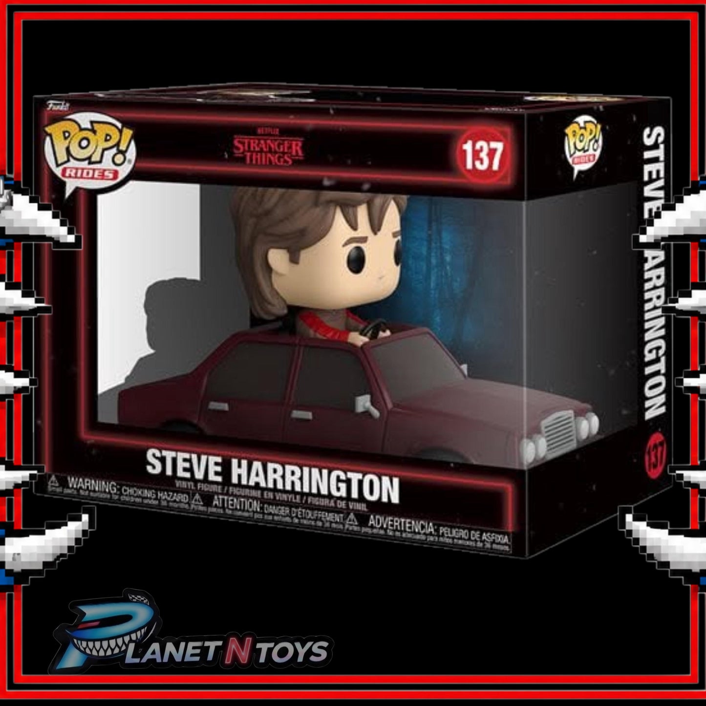 Stranger Things Season 5 Steve Harrington in Car Funko Pop! Ride #137