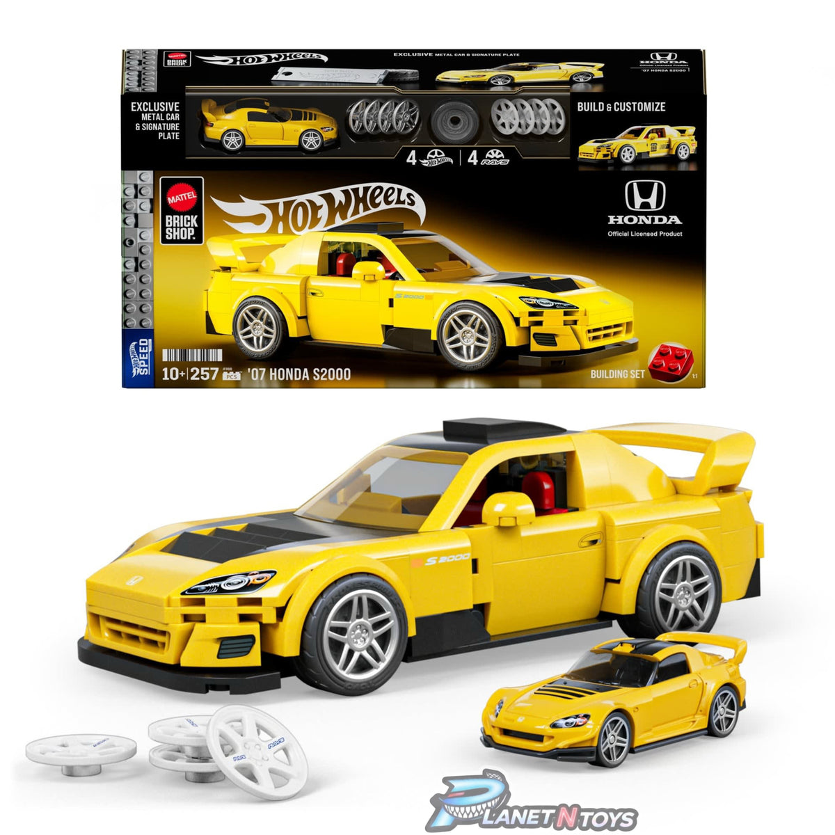 Mattel Brick Shop Hot Wheels ’07 Honda S2000 Building Set