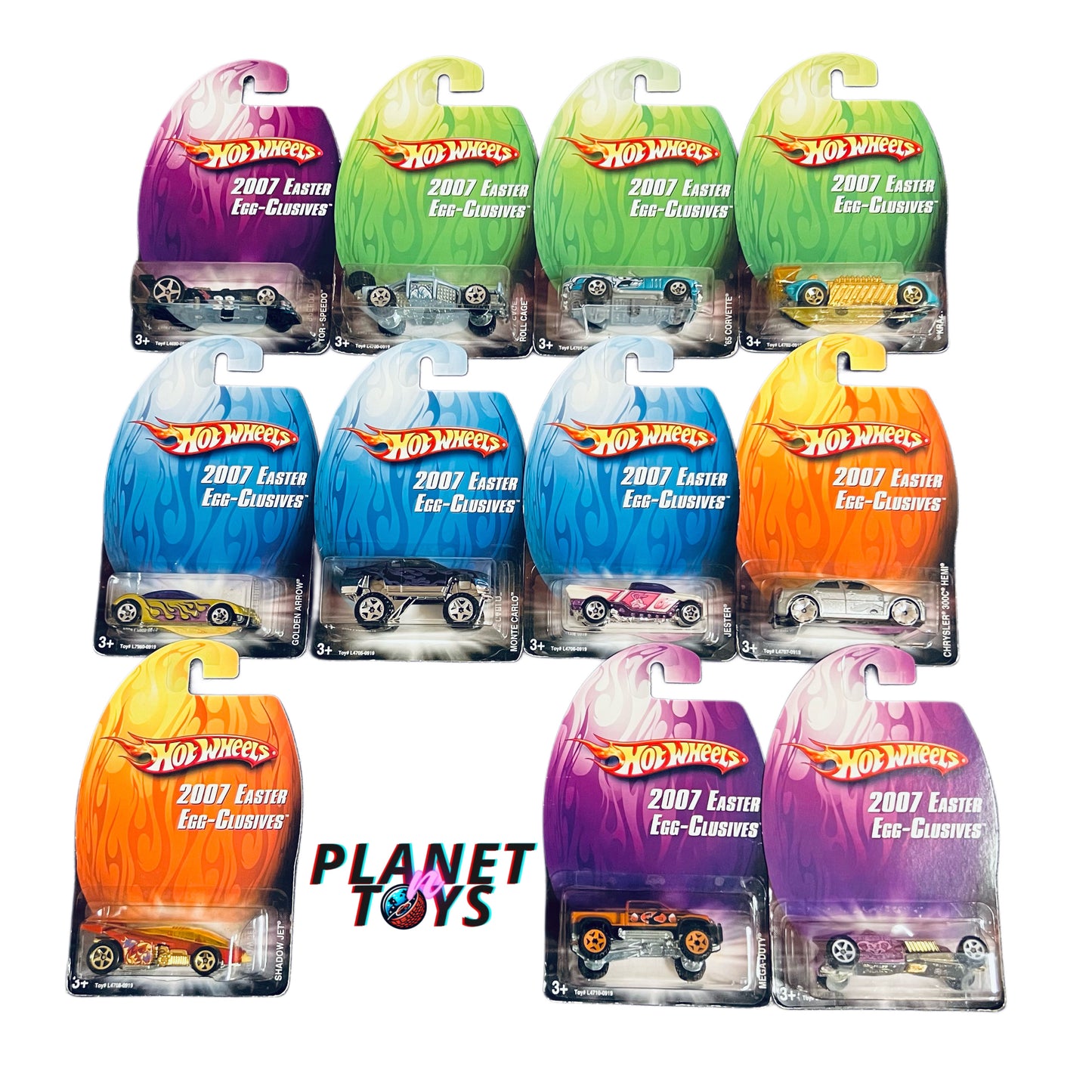 Hot Wheels 2007 Easter Egg-Clusives Set 11/12 1:64 Diecast Cars