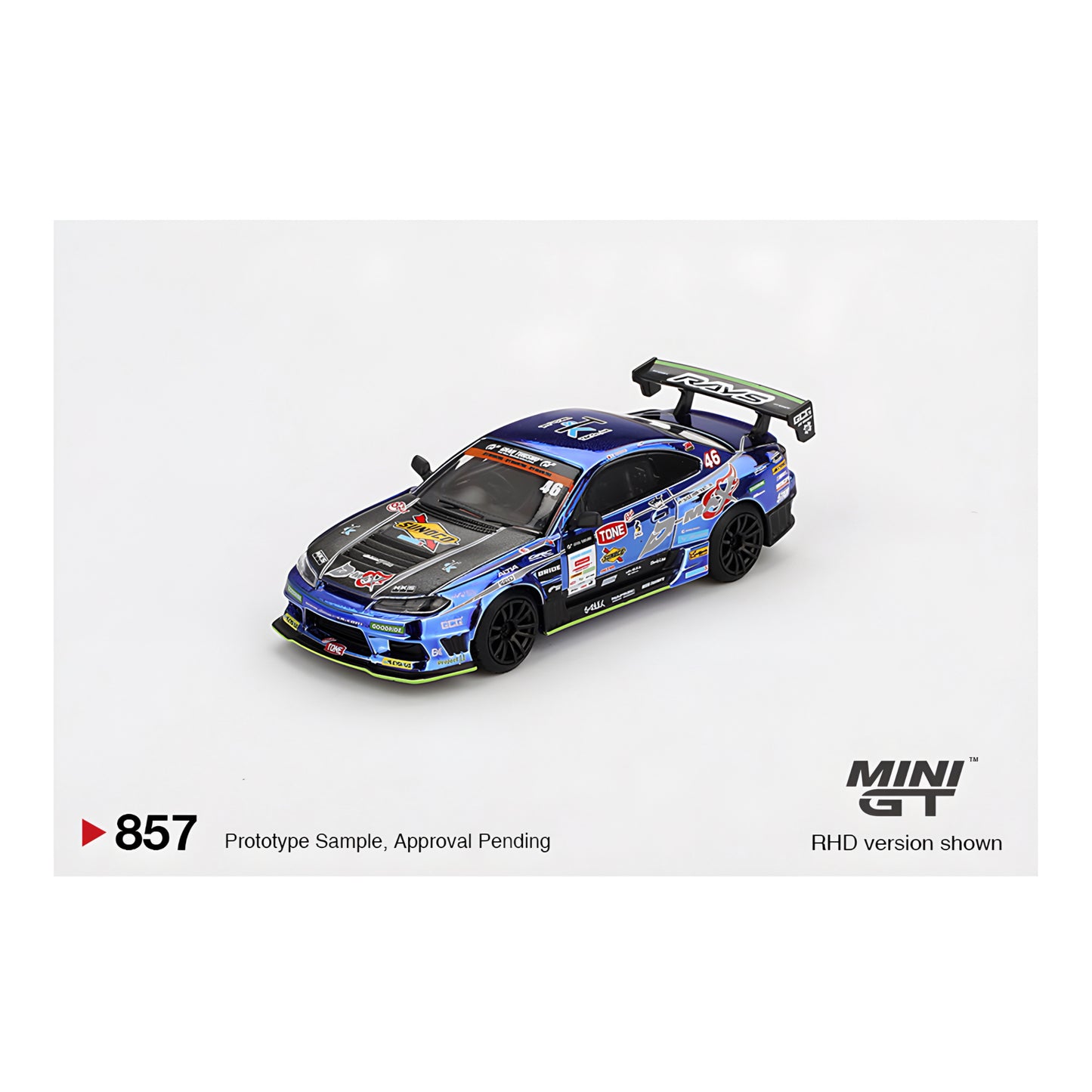 Mini GT 1:64 Nissan Silvia (S15) D-MAX Racing #46 2023 D1 Grand Prix #857