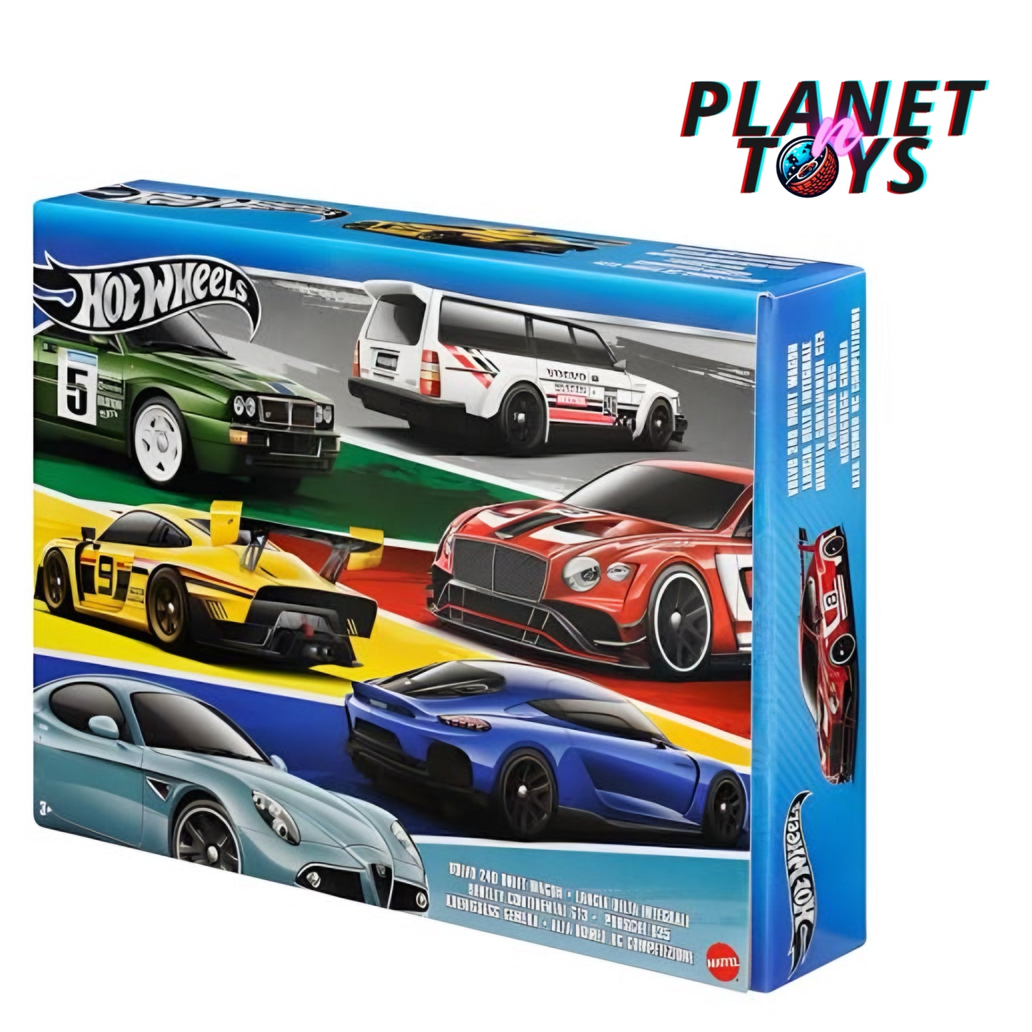 Hot Wheels 2024 European Style Multipack 6 cars Set 1:64 (Volvo, Lancia, Bentley, Porsche, Koenigsegg, Alfa Romeo)