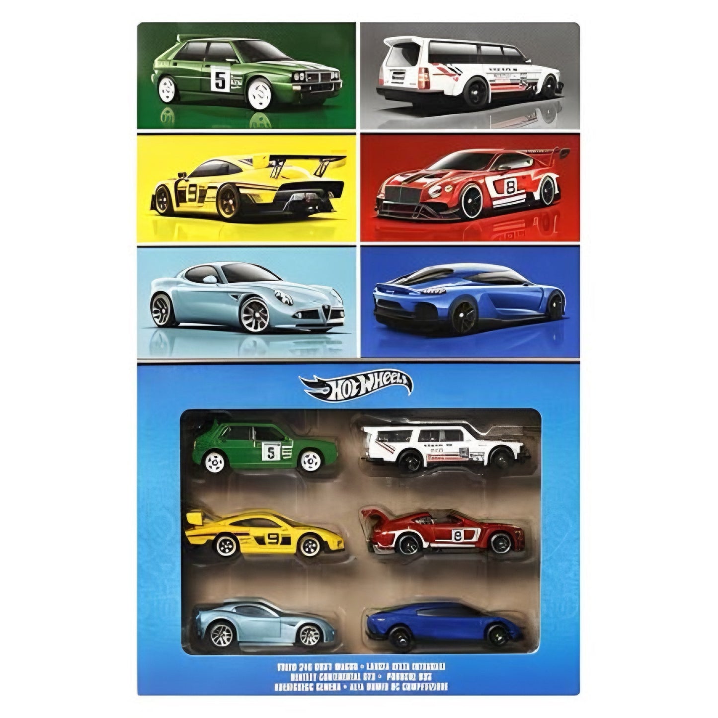 Hot Wheels 2024 European Style Multipack 6 cars Set 1:64 (Volvo, Lancia, Bentley, Porsche, Koenigsegg, Alfa Romeo)
