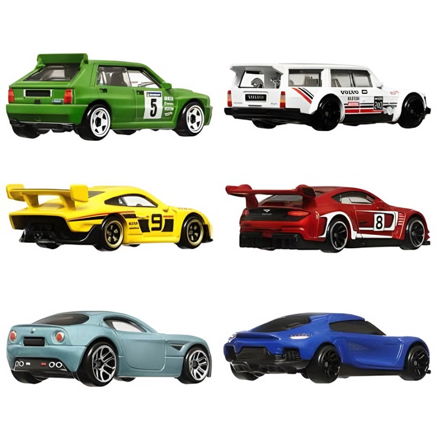 Hot Wheels 2024 European Style Multipack 6 cars Set 1:64 (Volvo, Lancia, Bentley, Porsche, Koenigsegg, Alfa Romeo)