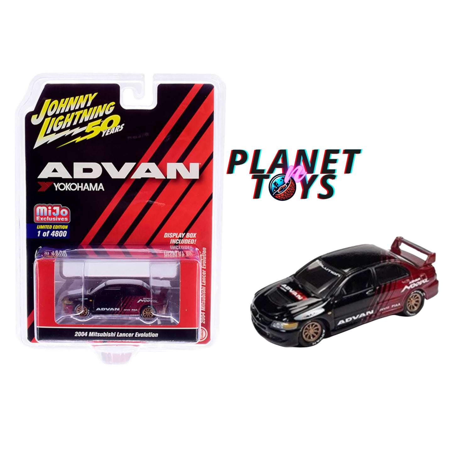 Johnny Lightning 50th 2004 Mitsubishi Lancer Evolution Advan Yokohama 1/64