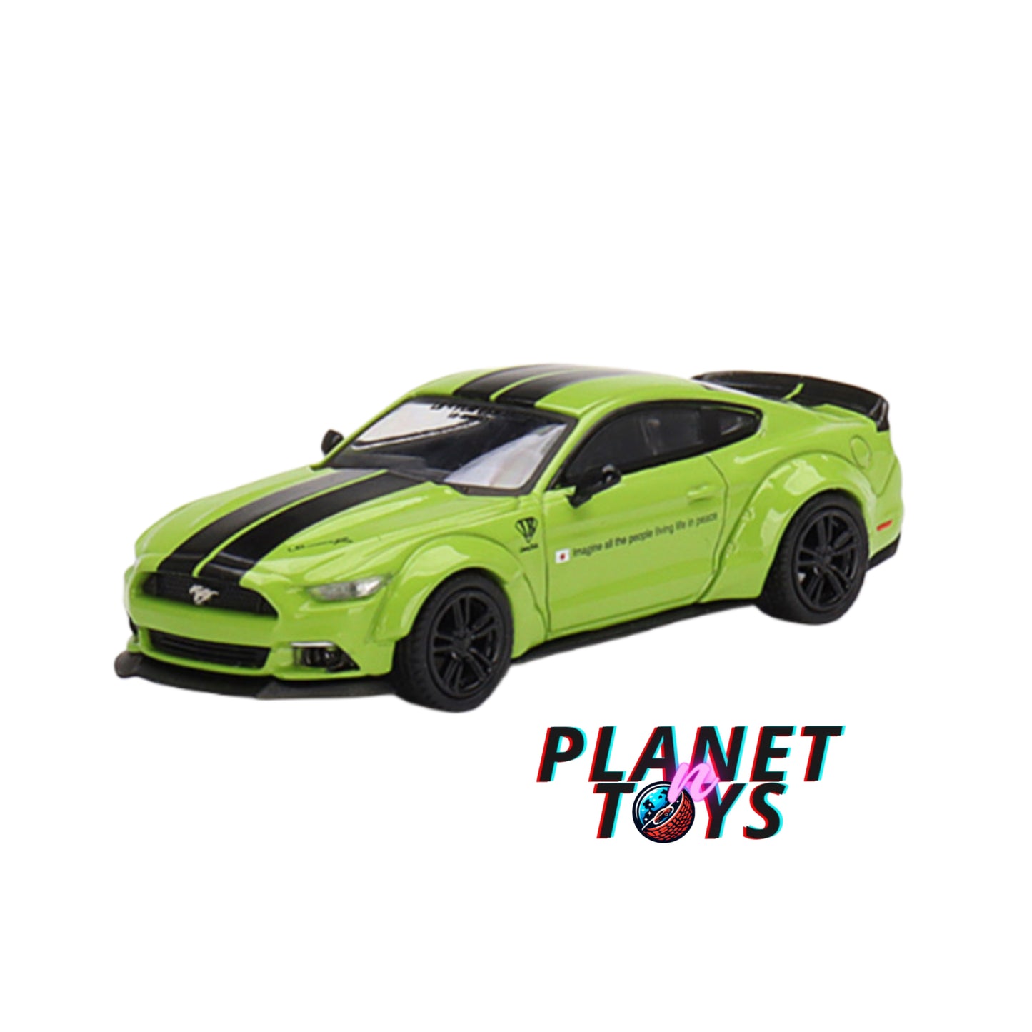 Mini GT LB-Works Ford Mustang Grabber Lime
