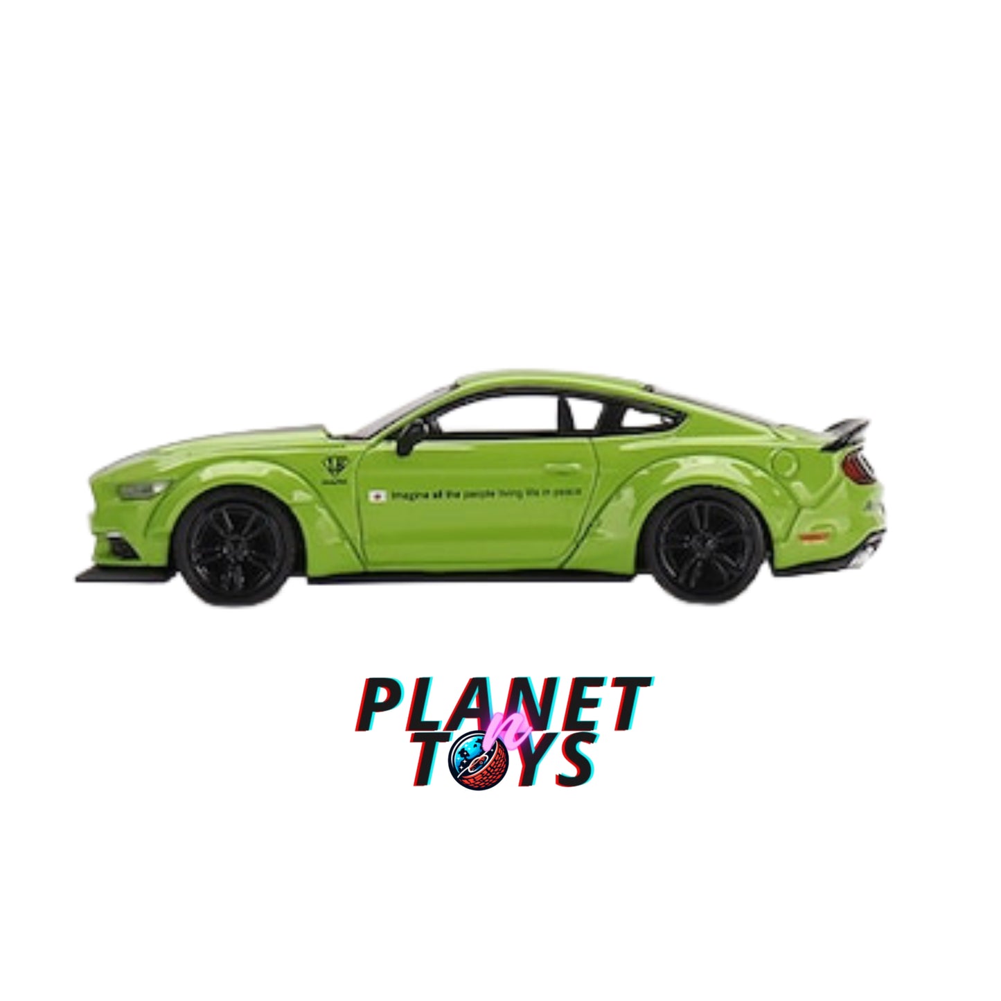 Mini GT LB-Works Ford Mustang Grabber Lime