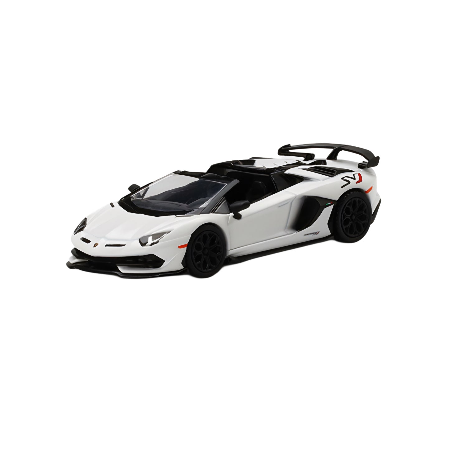 Mini GT Lamborghini Aventador SVJ Roadster Bianco Canopus
