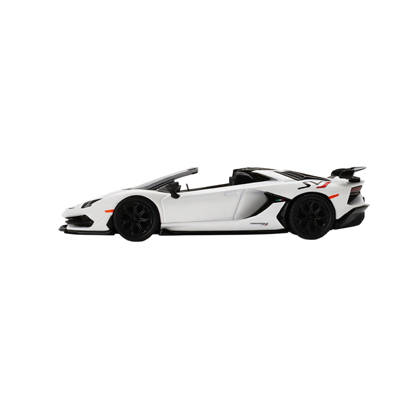 Mini GT Lamborghini Aventador SVJ Roadster Bianco Canopus