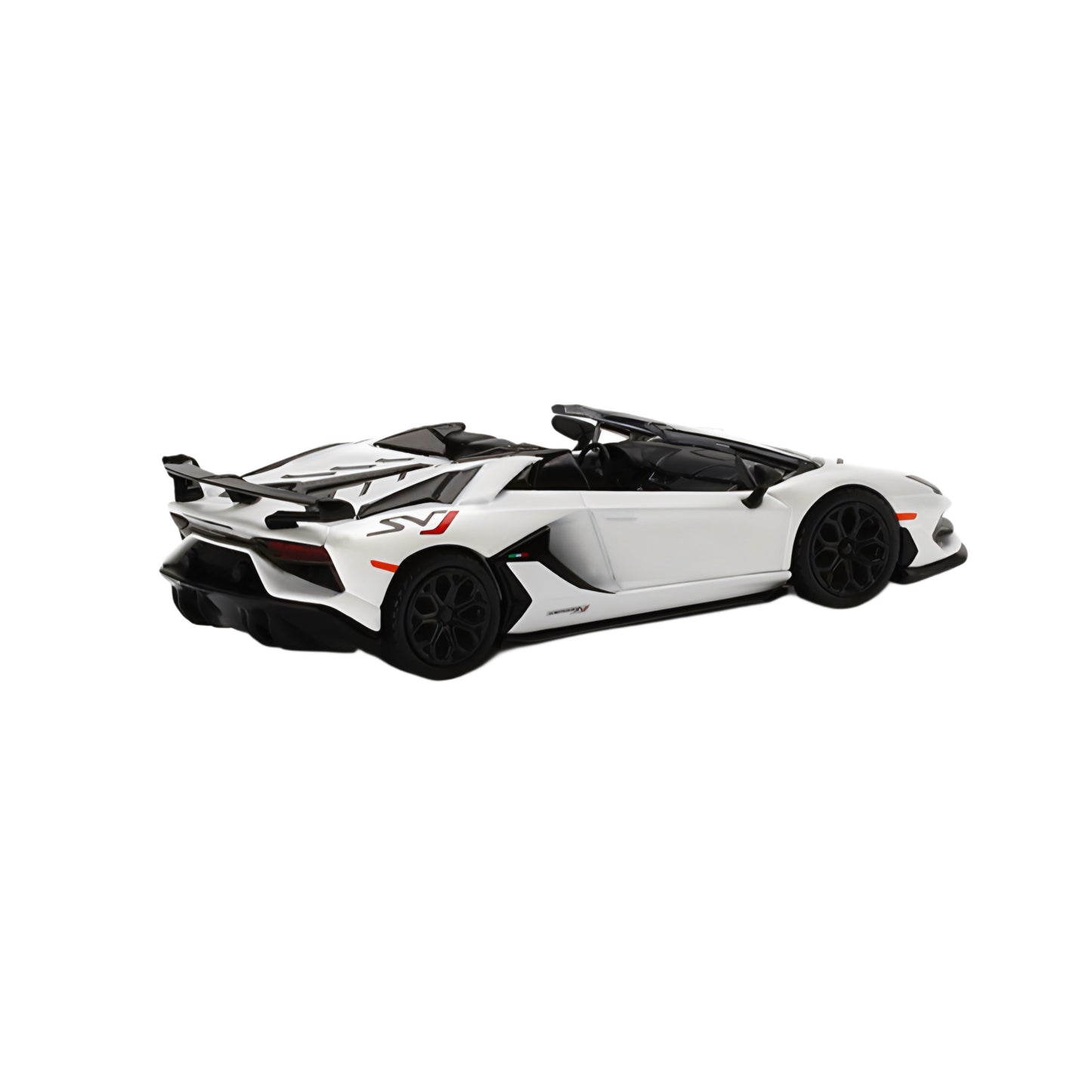 Mini GT Lamborghini Aventador SVJ Roadster Bianco Canopus