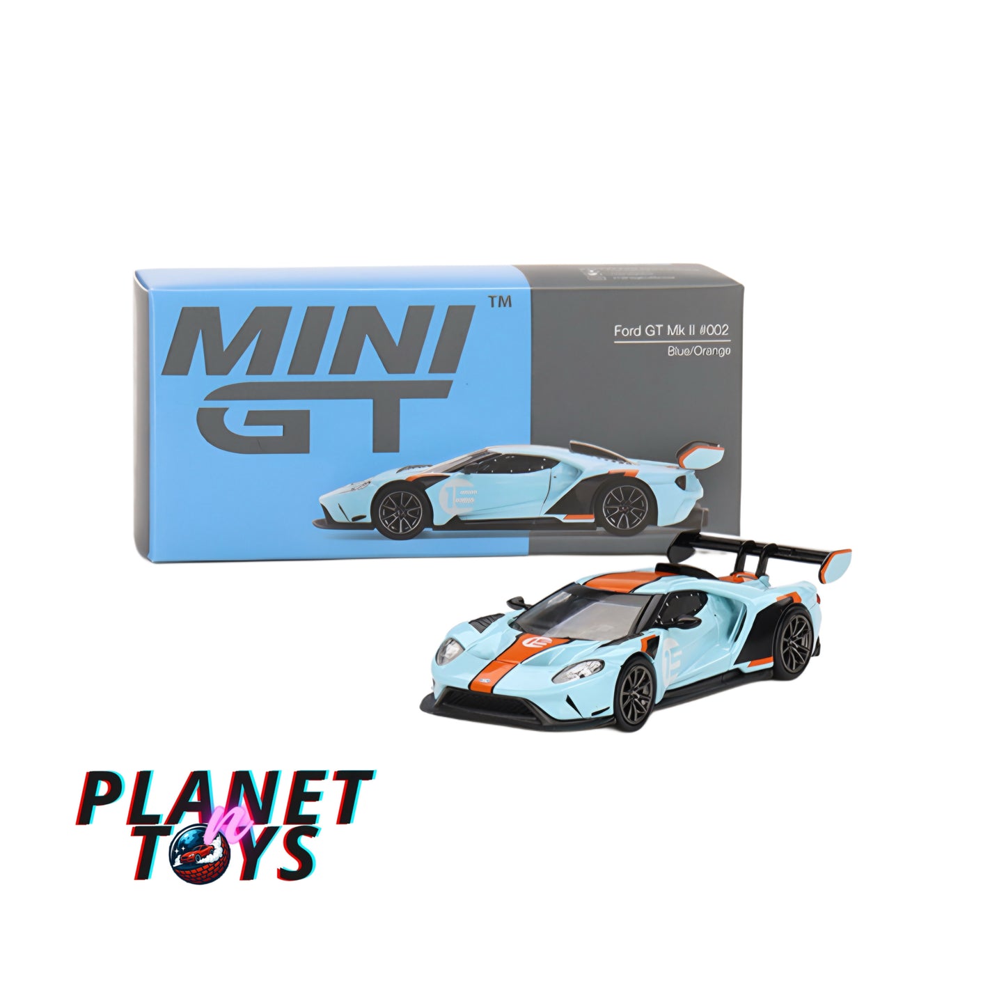 Mini GT Ford GT Mk II #002 Blue / Orange
