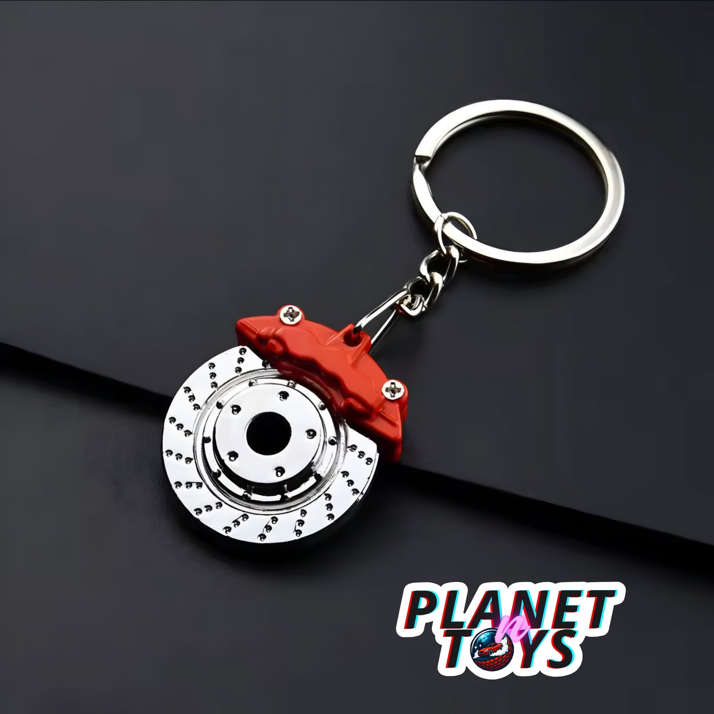 New 1PC Friend Gift Metal Car Parts Model Key Chain Brake Keyring Keychain