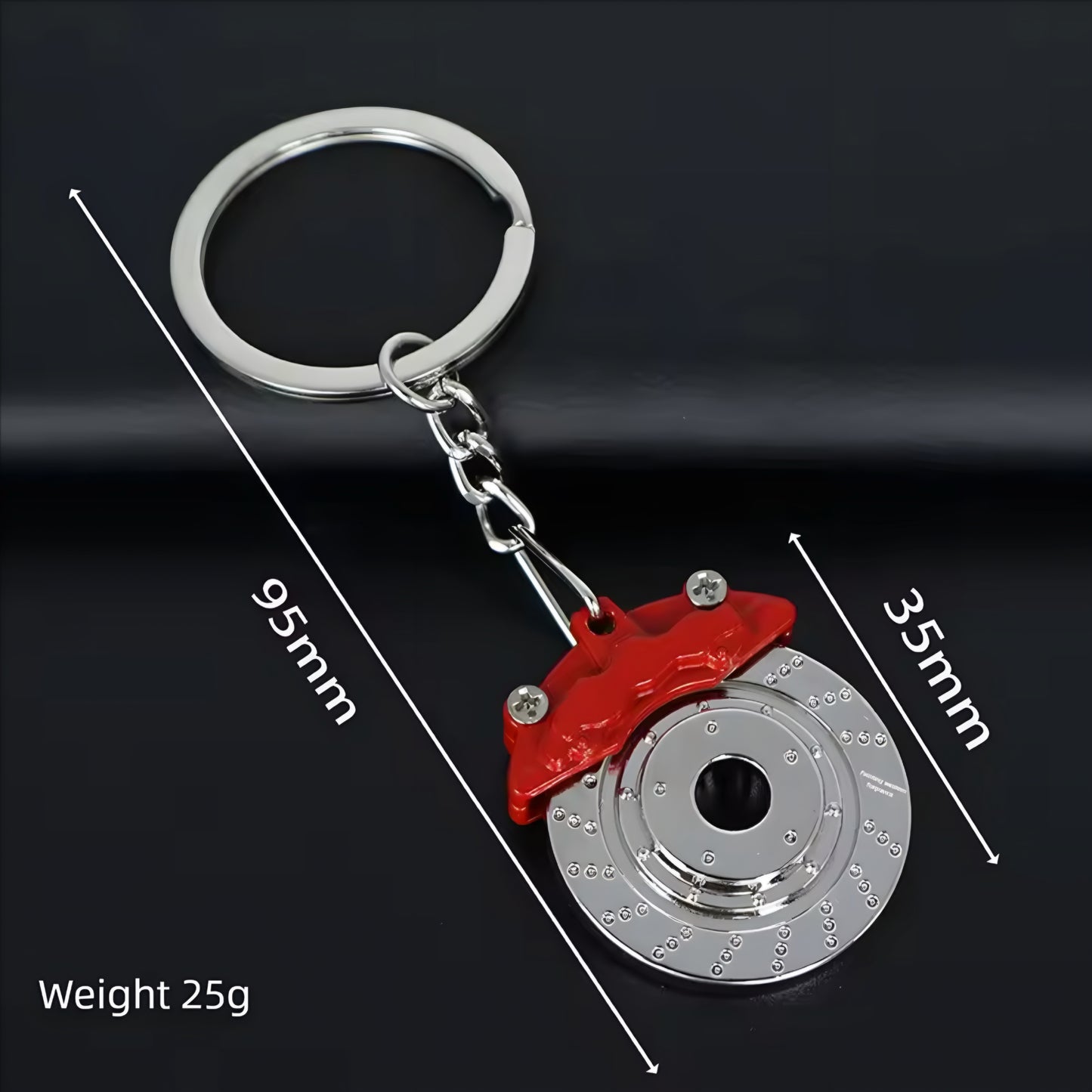 New 1PC Friend Gift Metal Car Parts Model Key Chain Brake Keyring Keychain