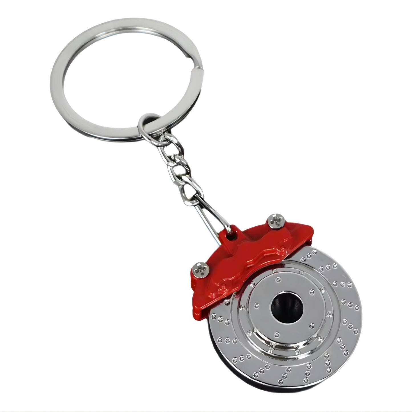New 1PC Friend Gift Metal Car Parts Model Key Chain Brake Keyring Keychain
