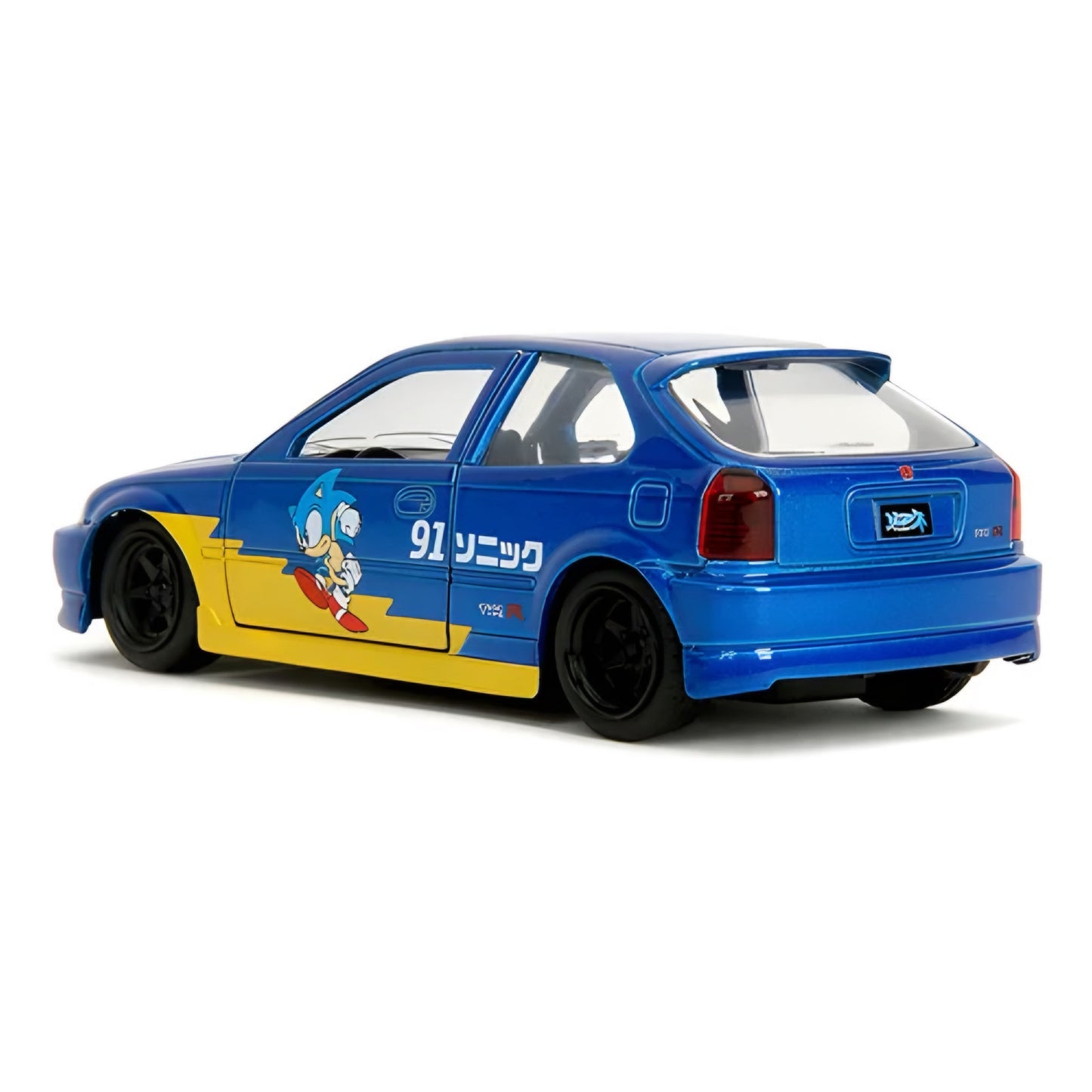 Jada 1:32 Classic Sonic The Hedgehog 1997 Honda Civic Type R