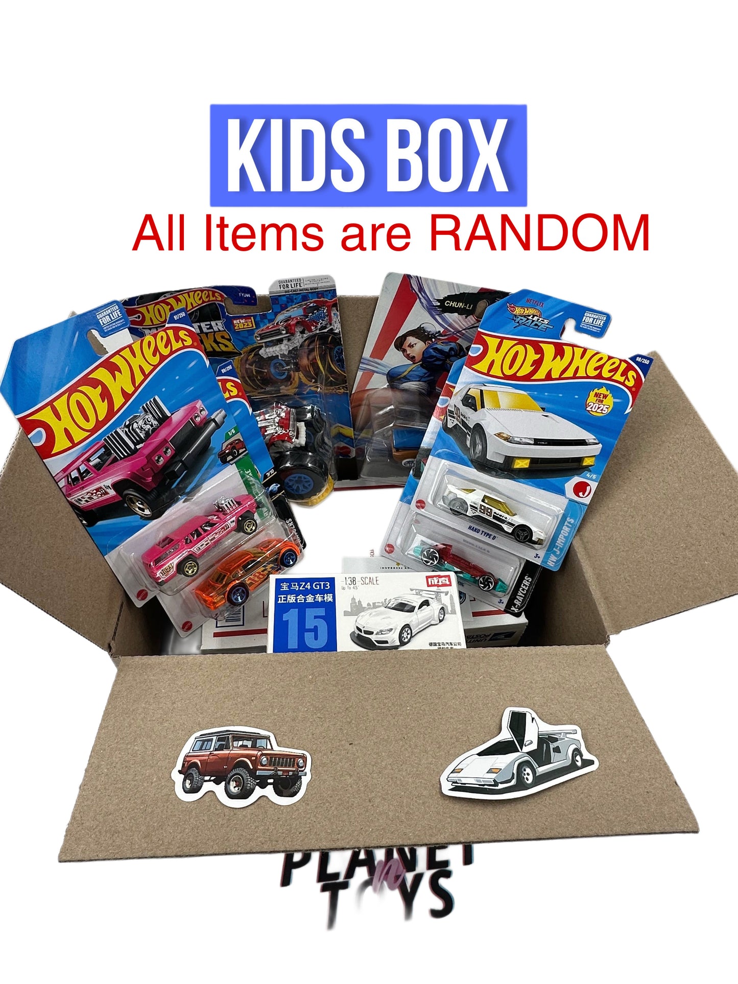 Planet n Toys Diecast Box 1:64 Assorted Collectible Hotwheels/Matchbox