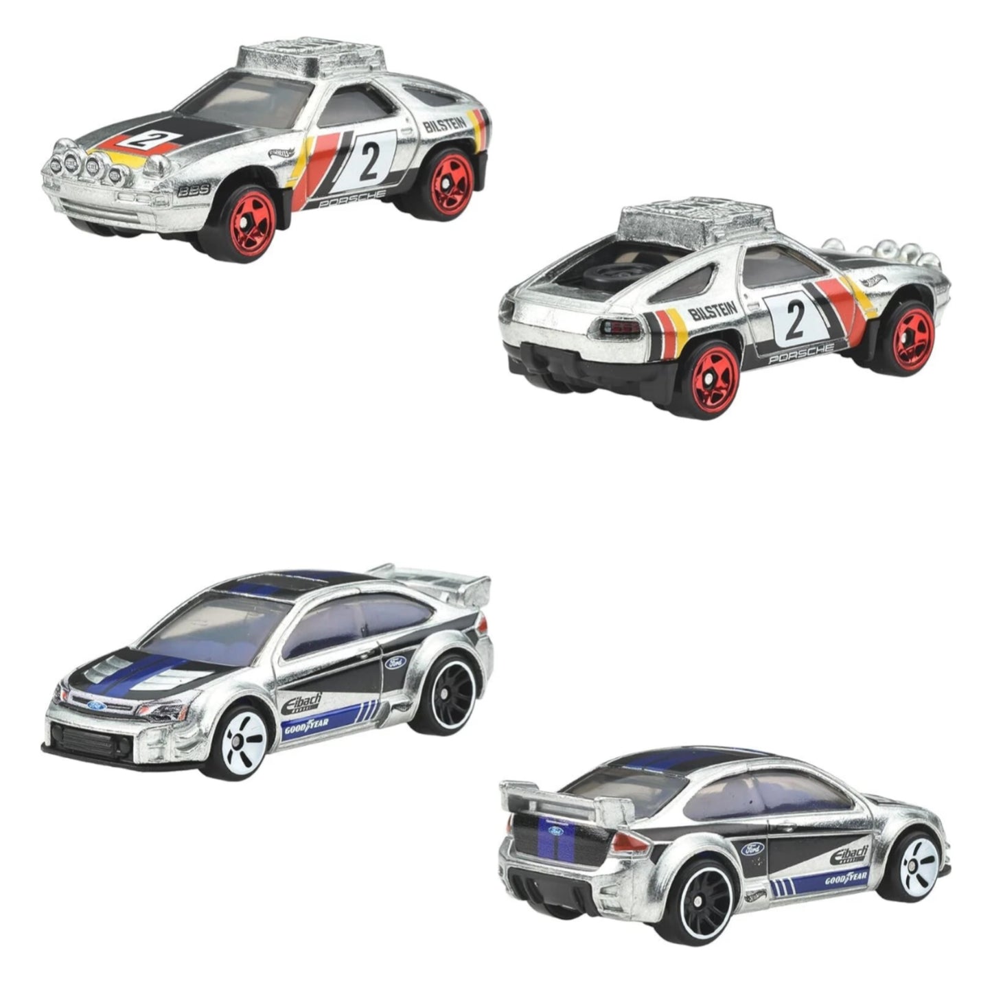 Hot Wheels 2025 Silver Series Zamac 6 Pack (BMW, Toyota, Honda, Mercedes-Benz, Porsche, Ford)