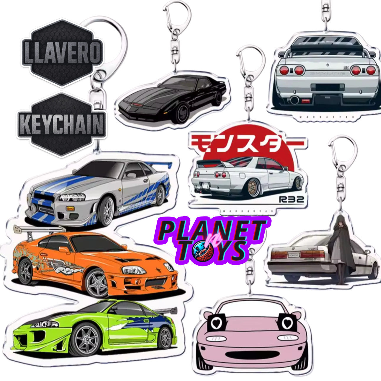 Iconic Rides Keychains
