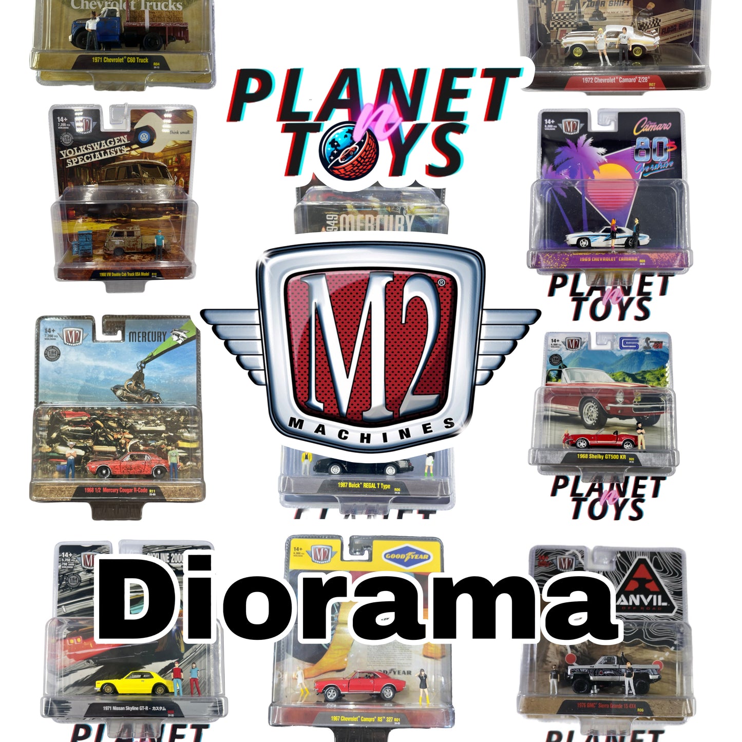 M2 Machines Diorama Assorted 1:64