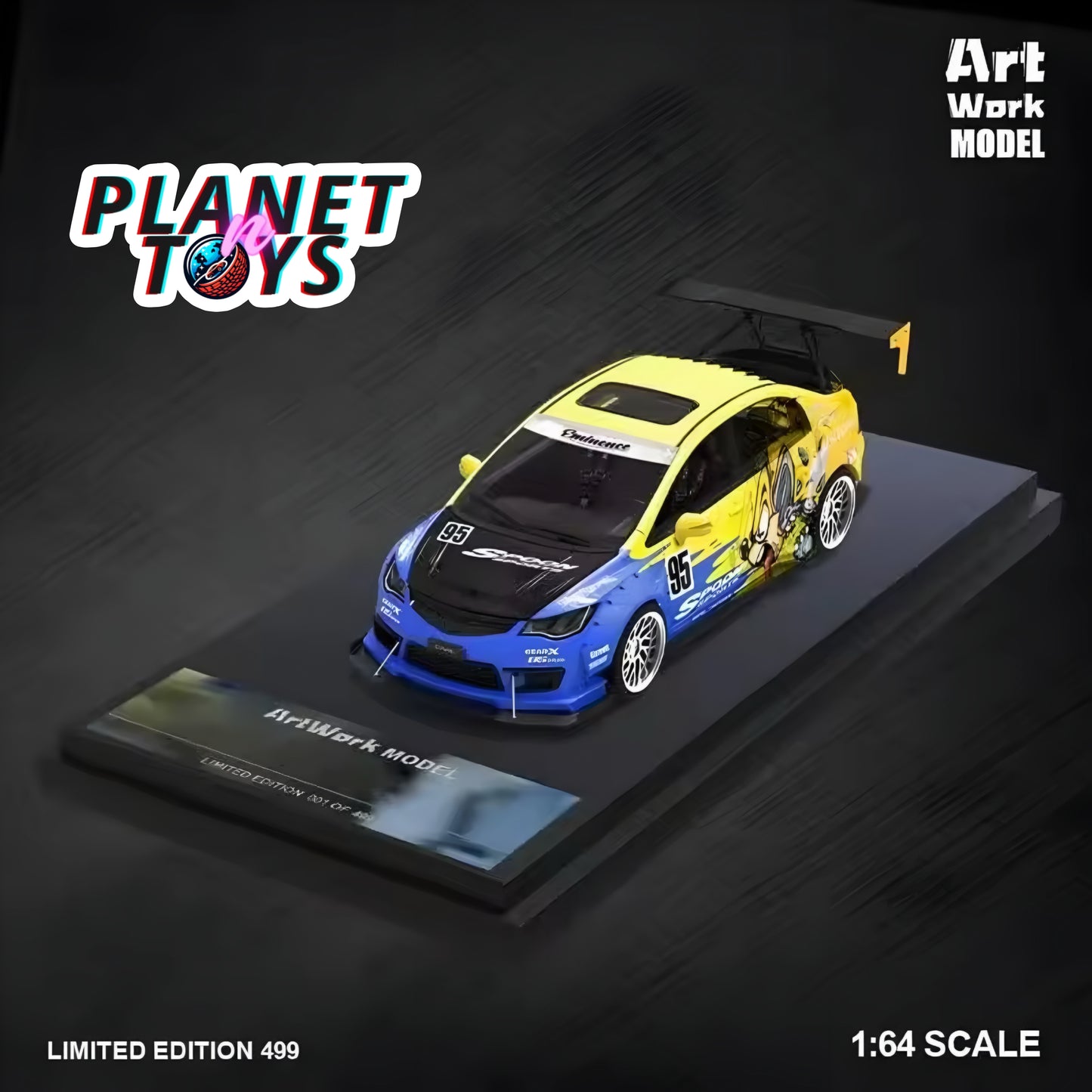 Art Work Model 1:64 Honda Civic Spoon Diecast