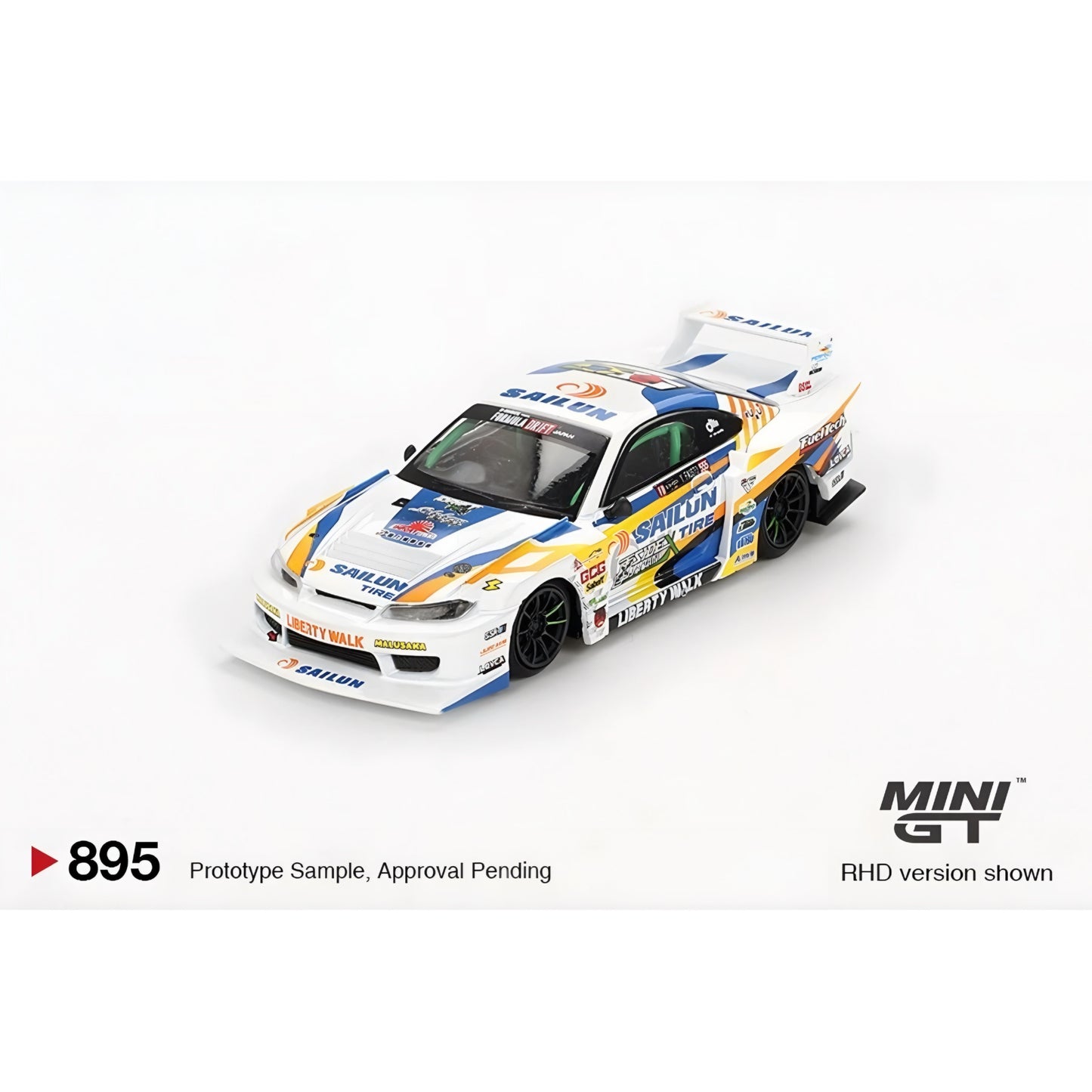 Mini GT 1:64 Nissan LB-Super Silhouette S15 SILVIA #555 2023 Formula Drift #895