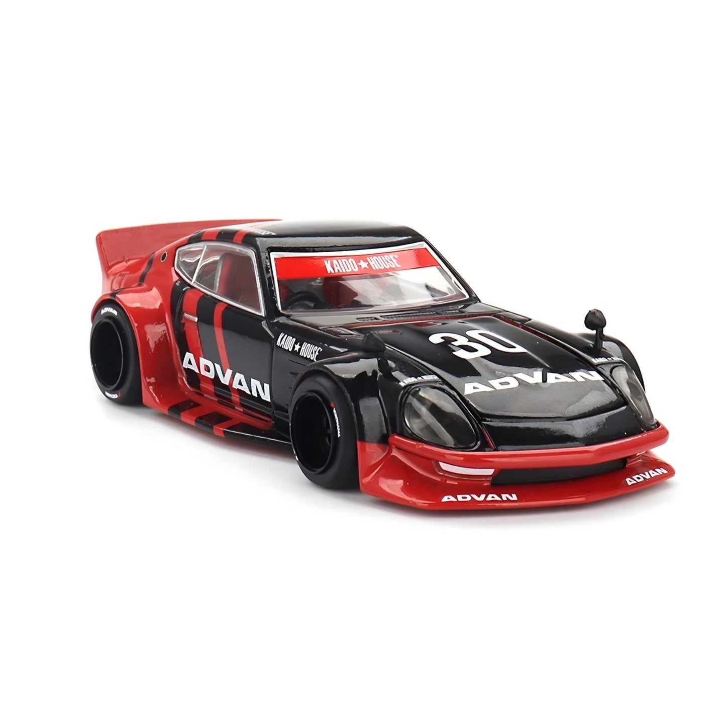 Kaido House x Mini GT 1:64 Nissan Fairlady Z Kaido GT ADVAN – Black #172
