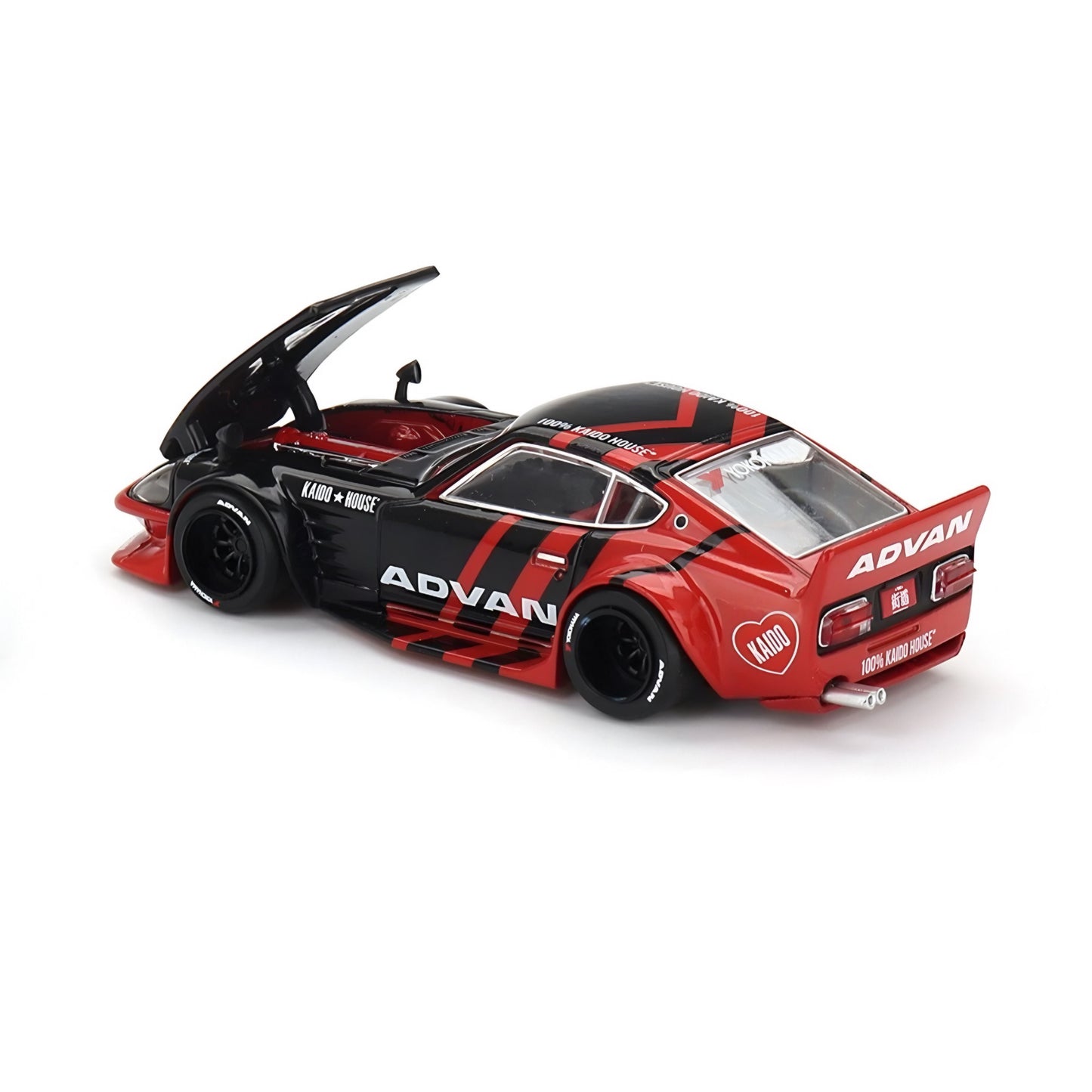 Kaido House x Mini GT 1:64 Nissan Fairlady Z Kaido GT ADVAN – Black #172