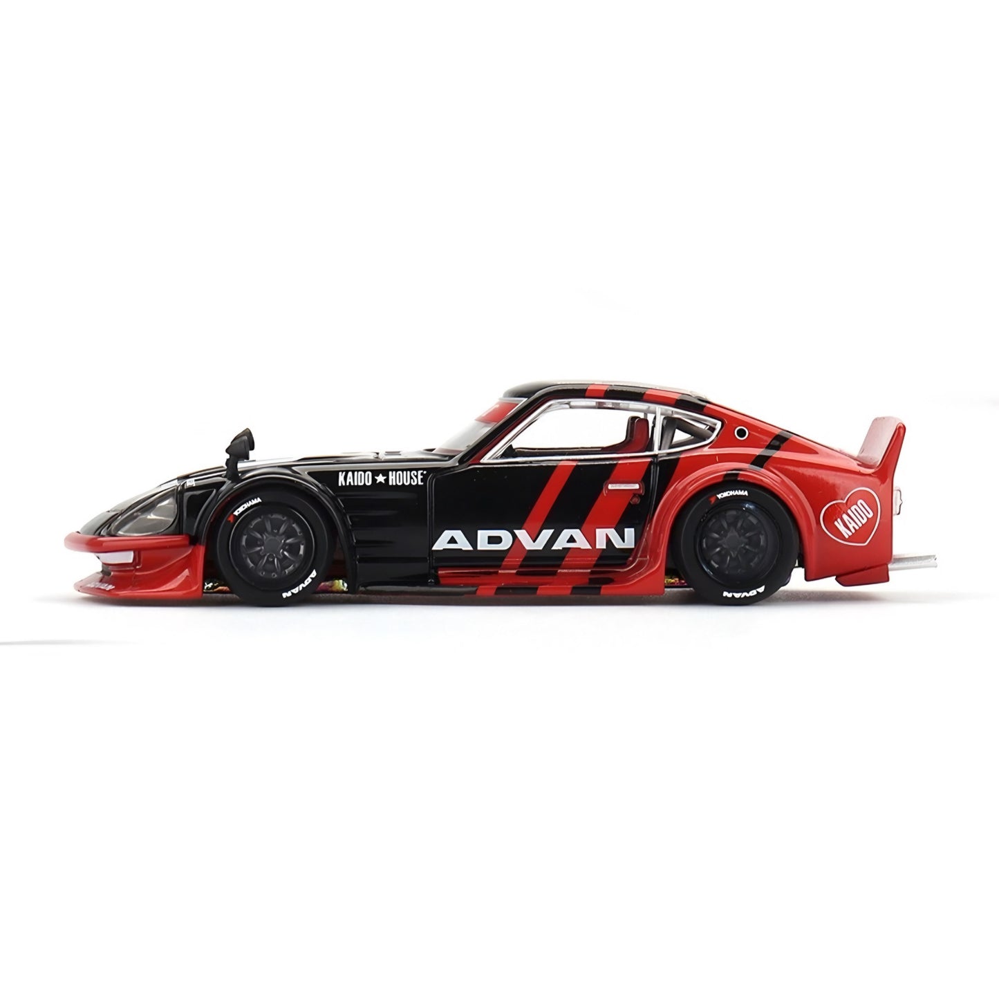 Kaido House x Mini GT 1:64 Nissan Fairlady Z Kaido GT ADVAN – Black #172
